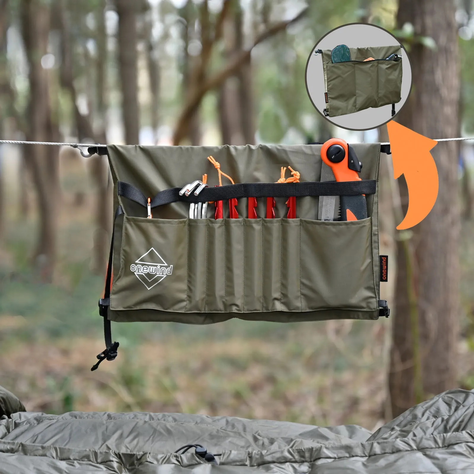 Camping Tool Roll-Up Pouch