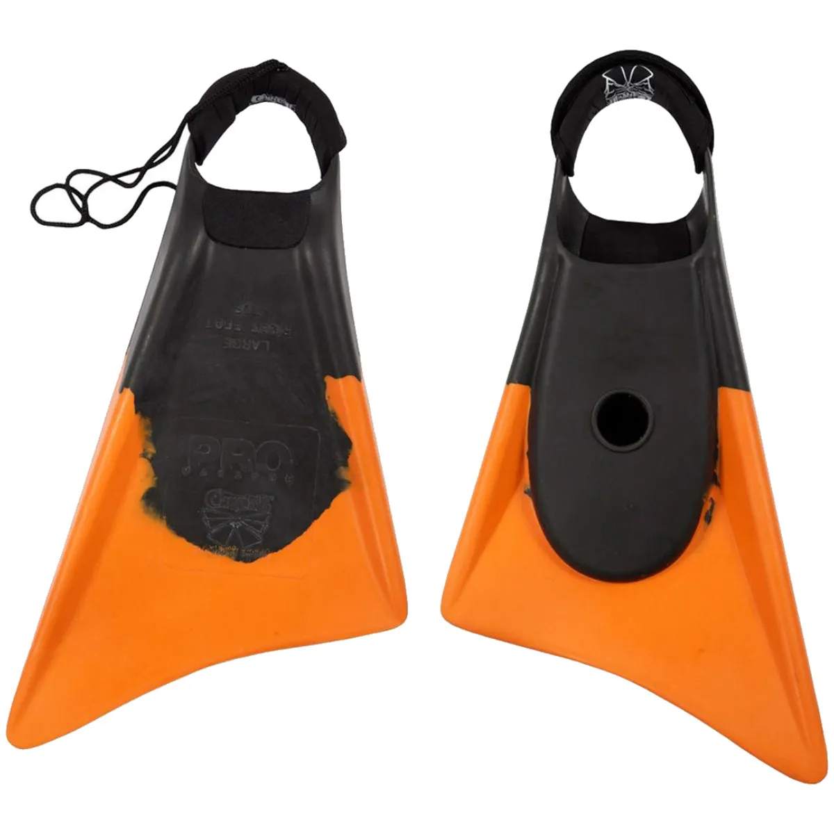 Churchill Makapuu Pro Swim Fins - Black/Orange