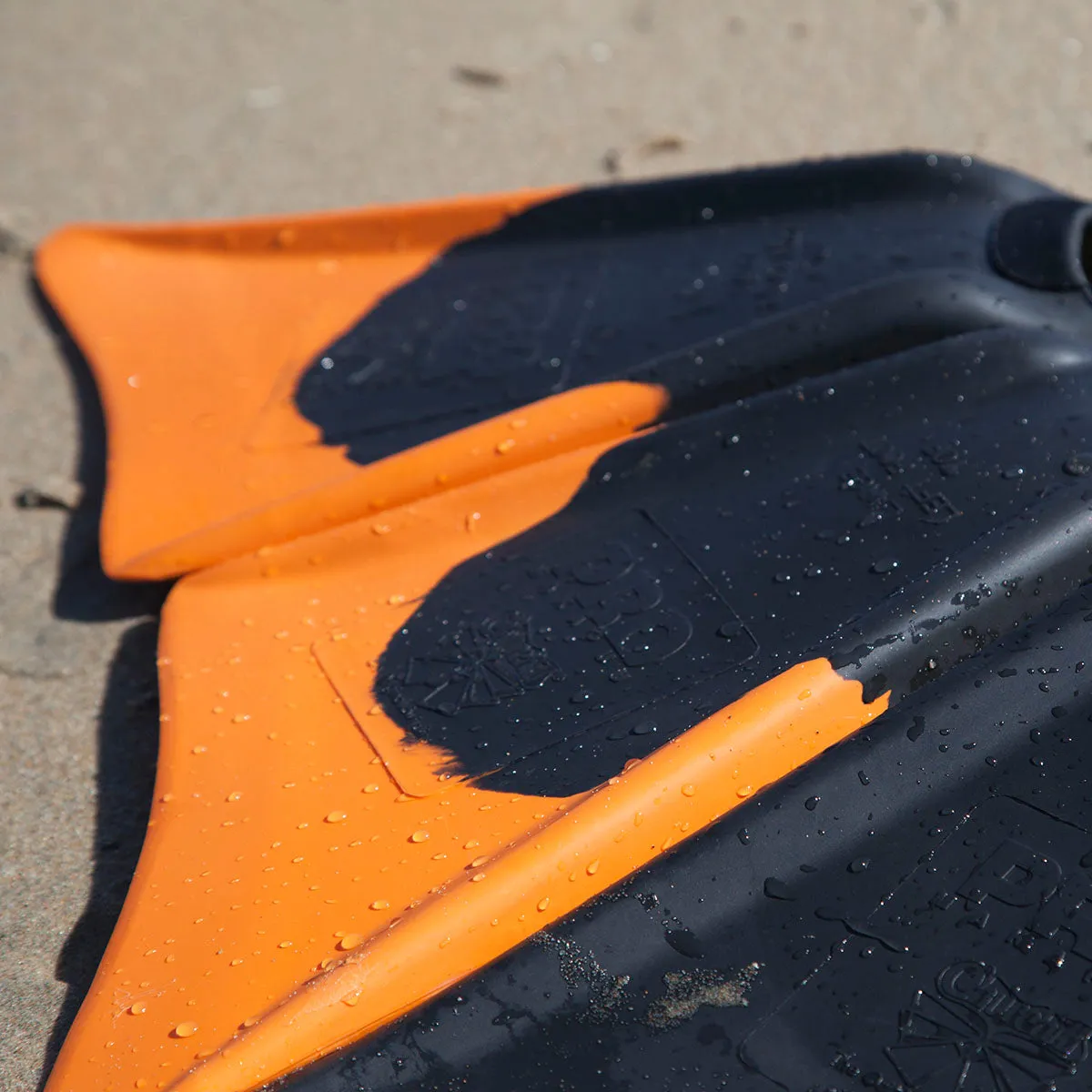Churchill Makapuu Pro Swim Fins - Black/Orange