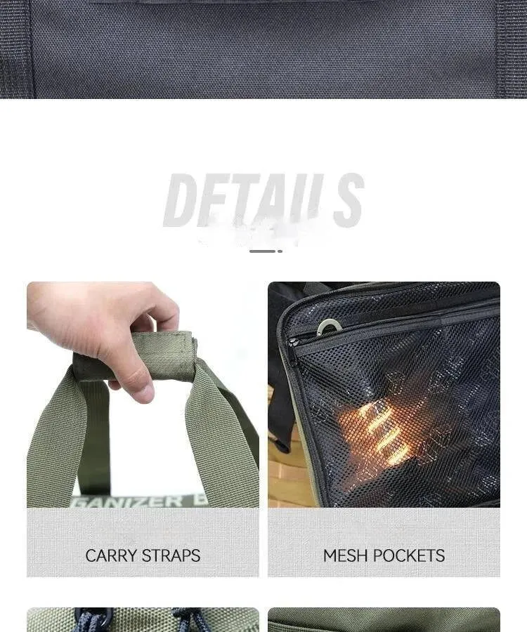 Difeike Tofu Bag Outdoor Camping Equipment Storage Bag 20L Outdoor Cooking Utensils Lighting Tools Large Capacity Supplies