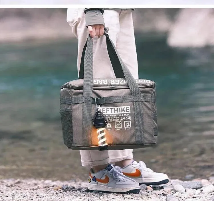 Difeike Tofu Bag Outdoor Camping Equipment Storage Bag 20L Outdoor Cooking Utensils Lighting Tools Large Capacity Supplies