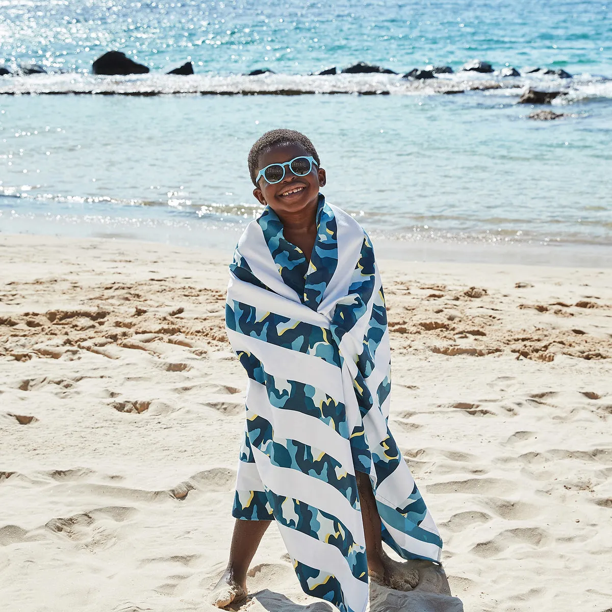 Dock & Bay Kids Beach Towels - Cool Camo - Outlet