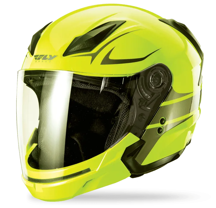 Fly Racing Tourist Vista Hi-Viz/Gunmetal Modular Helmet