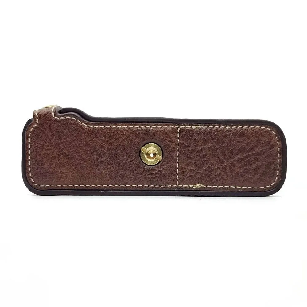 Fujifilm X100V half-body PU leather cover - Coffee