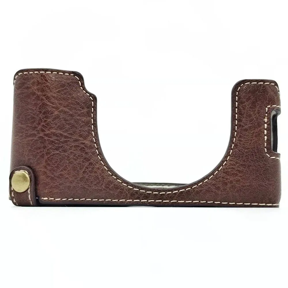 Fujifilm X100V half-body PU leather cover - Coffee