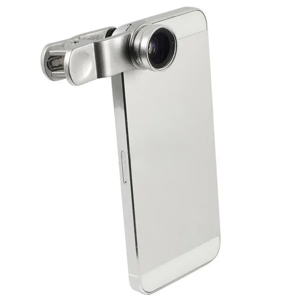 niversal 3 In 1 Clip-on Fish Eye Macro Wide Angle Mobile Phone Lens Camera kit for iPhone 4 5 6 Samsung S4 S5 note2 3 MOTOROLA