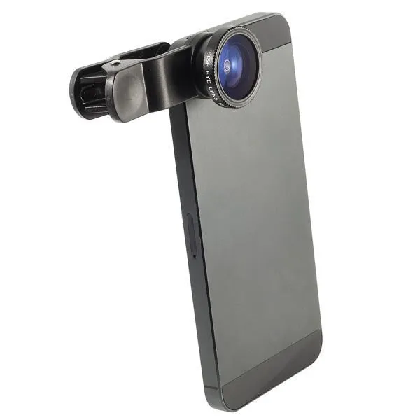 niversal 3 In 1 Clip-on Fish Eye Macro Wide Angle Mobile Phone Lens Camera kit for iPhone 4 5 6 Samsung S4 S5 note2 3 MOTOROLA