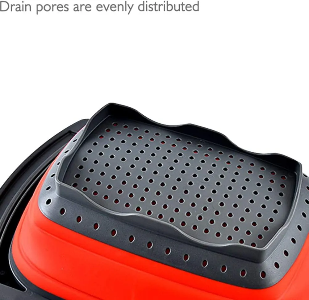 Over The Sink Collapsible Colander Strainer With Handle Kitchen F28-8-650