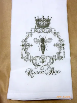 Queen Bee Towel, Flour Sack Towel, Paris Kitchen towel