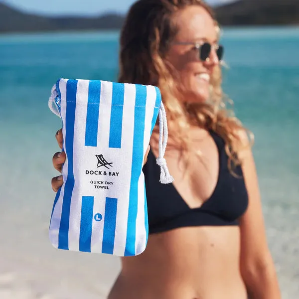 Quick Dry Towel - Cabana - Bondi Blue