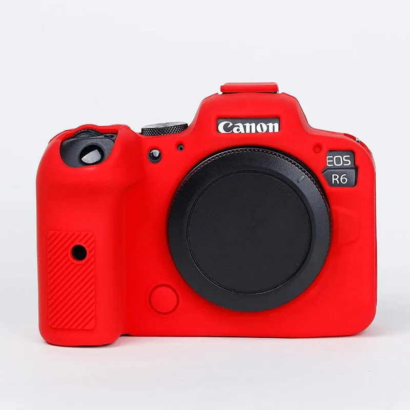 Silicone DSLR Camera Body Case Protective skin Cover bag for Canon EOS R6 R5 R RP M50 70D 80D 90D 600D G7X III digital cameras
