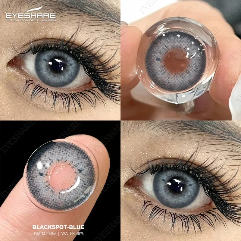 SINOTAO  -  1 Pair Colored Contact Lenses for Eyes Blue Lenses Lenses Gray Lenses Green Eye Natural Lenses Fashion Lenses Beauty