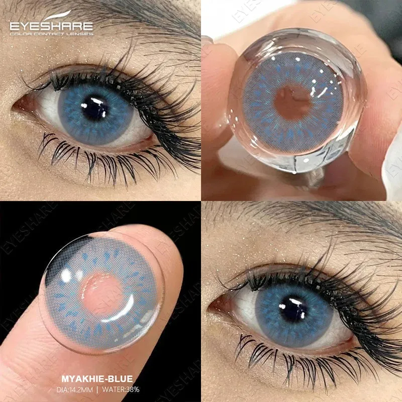 SINOTAO  -  1 Pair Colored Contact Lenses for Eyes Blue Lenses Lenses Gray Lenses Green Eye Natural Lenses Fashion Lenses Beauty