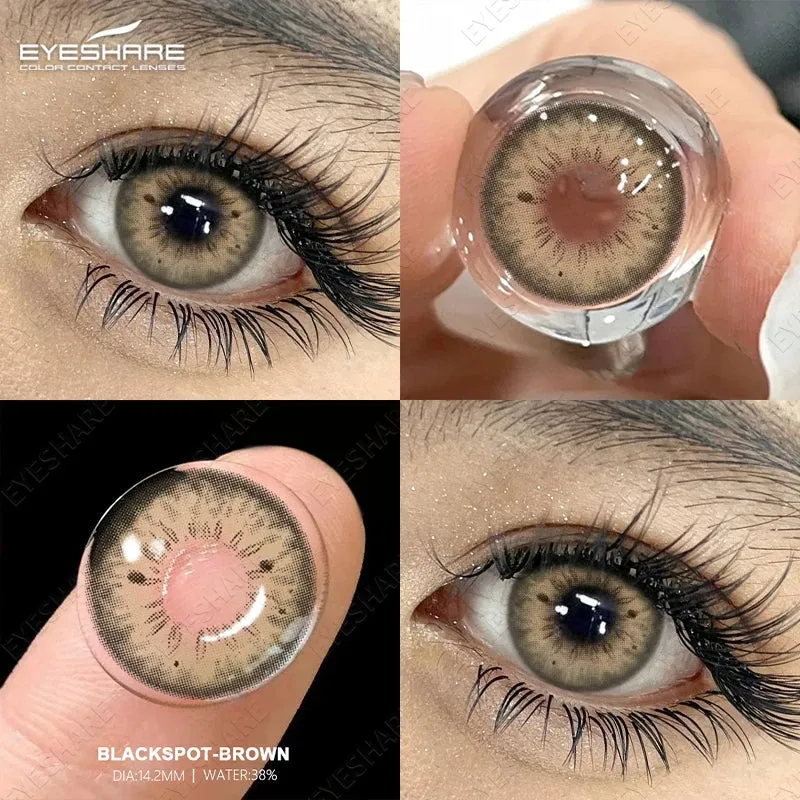 SINOTAO  -  1 Pair Colored Contact Lenses for Eyes Blue Lenses Lenses Gray Lenses Green Eye Natural Lenses Fashion Lenses Beauty