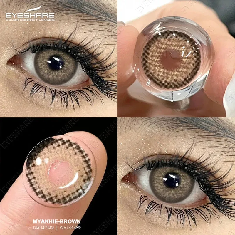 SINOTAO  -  1 Pair Colored Contact Lenses for Eyes Blue Lenses Lenses Gray Lenses Green Eye Natural Lenses Fashion Lenses Beauty