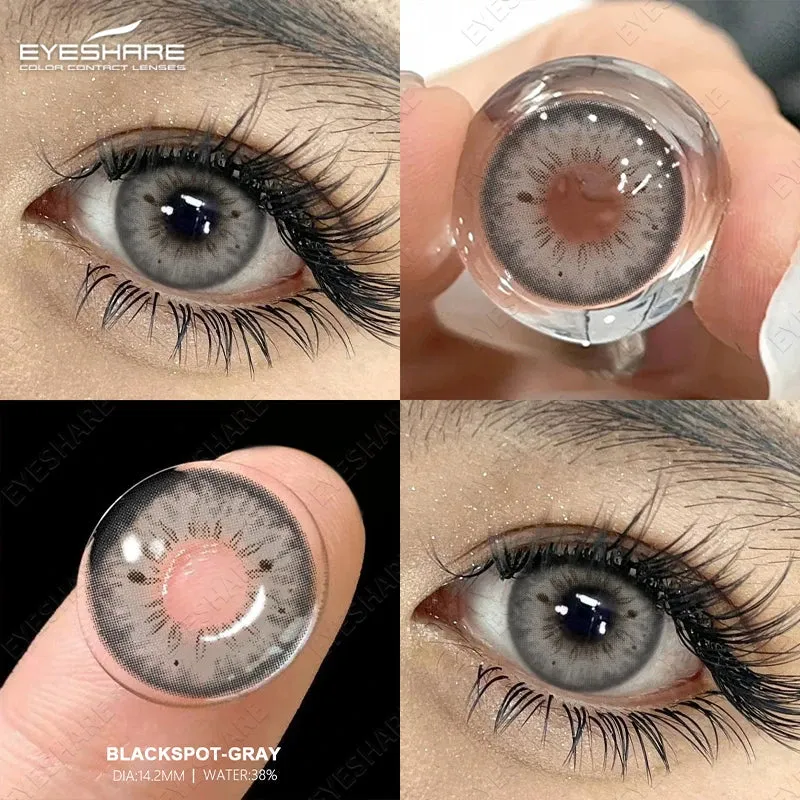 SINOTAO  -  1 Pair Colored Contact Lenses for Eyes Blue Lenses Lenses Gray Lenses Green Eye Natural Lenses Fashion Lenses Beauty