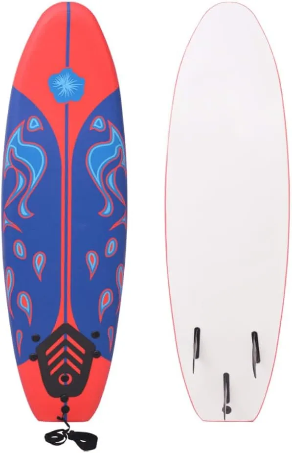 Surfboard Blue and Red 66.9"