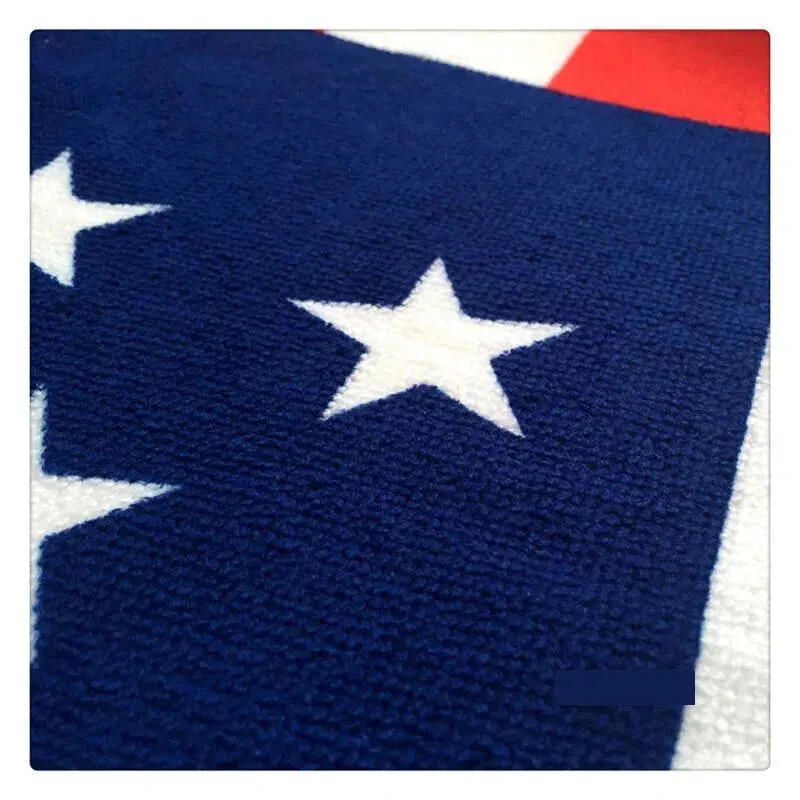 USA Flag Print Quick-Dry Beach Towel