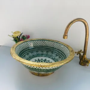 VAD - Brass - Moroccan Ceramic Sink