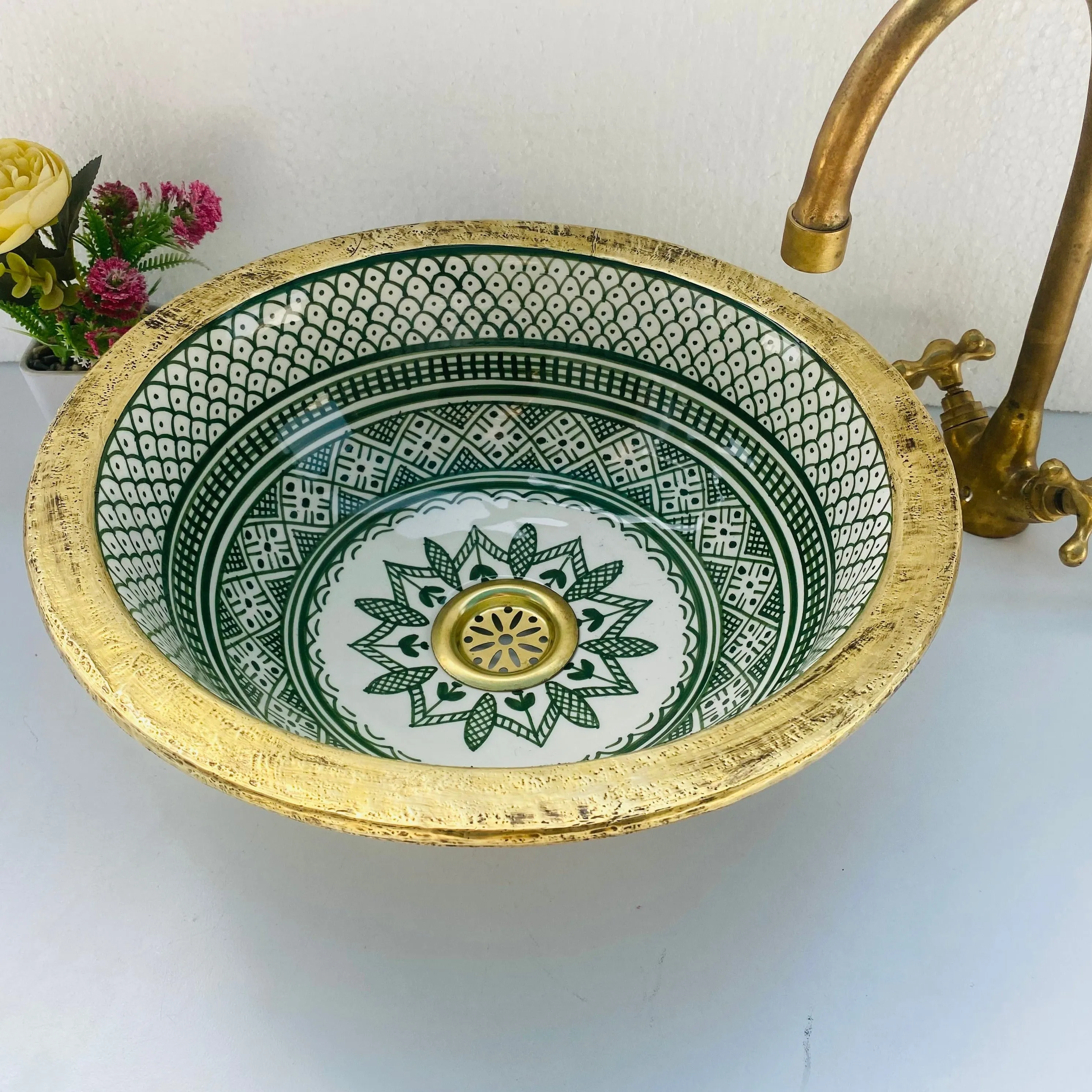 VAD - Brass - Moroccan Ceramic Sink