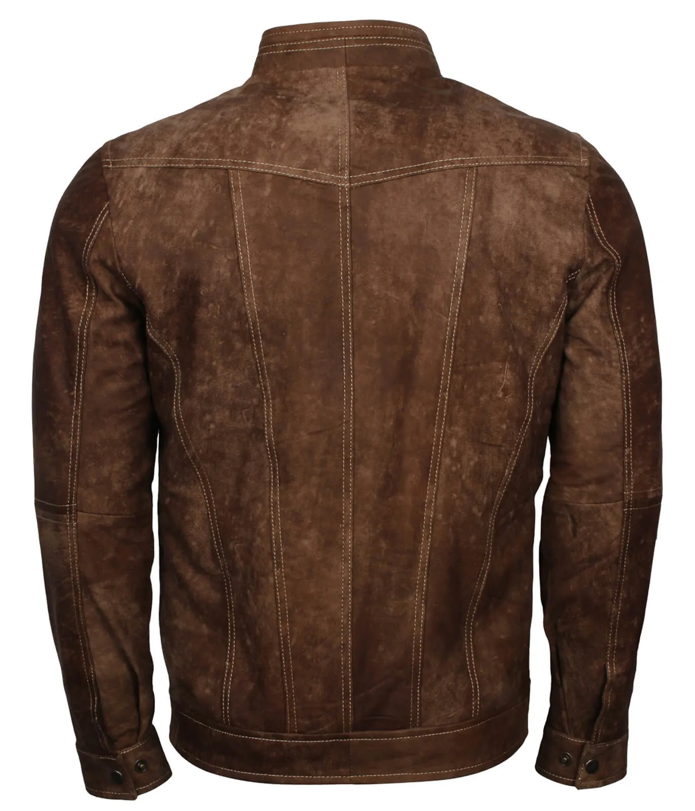 Vintage Brown Nubuck Leather Jacket